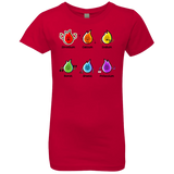 T-Shirts Red / YXS Flaming Elements Science Girls Premium T-Shirt