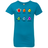 T-Shirts Turquoise / YXS Flaming Elements Science Girls Premium T-Shirt