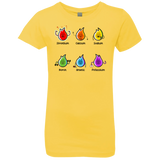T-Shirts Vibrant Yellow / YXS Flaming Elements Science Girls Premium T-Shirt