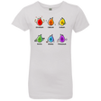 T-Shirts White / YXS Flaming Elements Science Girls Premium T-Shirt