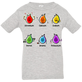 T-Shirts Heather Grey / 6 Months Flaming Elements Science Infant Premium T-Shirt