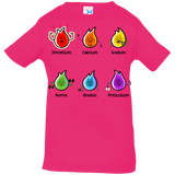 T-Shirts Hot Pink / 6 Months Flaming Elements Science Infant Premium T-Shirt