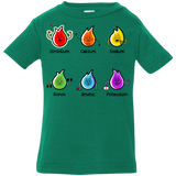 T-Shirts Kelly / 6 Months Flaming Elements Science Infant Premium T-Shirt