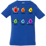 T-Shirts Royal / 6 Months Flaming Elements Science Infant Premium T-Shirt