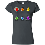 T-Shirts Charcoal / S Flaming Elements Science Junior Slimmer-Fit T-Shirt