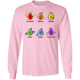 T-Shirts Light Pink / S Flaming Elements Science Men's Long Sleeve T-Shirt