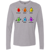 T-Shirts Heather Grey / S Flaming Elements Science Men's Premium Long Sleeve