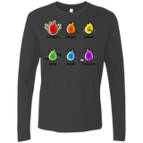 T-Shirts Heavy Metal / S Flaming Elements Science Men's Premium Long Sleeve