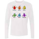 T-Shirts White / S Flaming Elements Science Men's Premium Long Sleeve