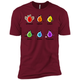 T-Shirts Cardinal / X-Small Flaming Elements Science Men's Premium T-Shirt