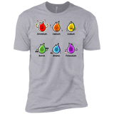 T-Shirts Heather Grey / X-Small Flaming Elements Science Men's Premium T-Shirt