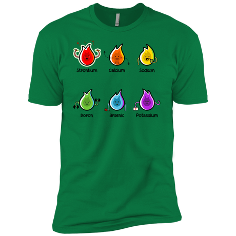 T-Shirts Kelly Green / X-Small Flaming Elements Science Men's Premium T-Shirt