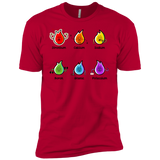 T-Shirts Red / X-Small Flaming Elements Science Men's Premium T-Shirt
