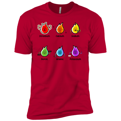 T-Shirts Red / X-Small Flaming Elements Science Men's Premium T-Shirt