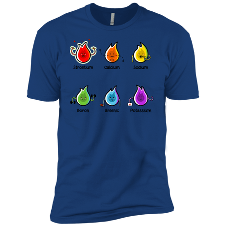 T-Shirts Royal / X-Small Flaming Elements Science Men's Premium T-Shirt