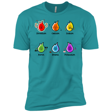 T-Shirts Tahiti Blue / X-Small Flaming Elements Science Men's Premium T-Shirt