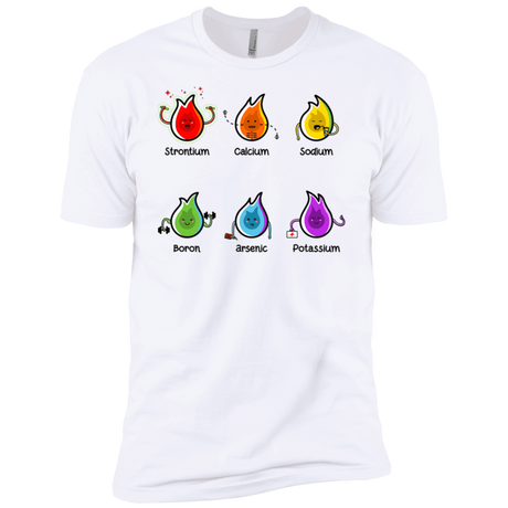 T-Shirts White / X-Small Flaming Elements Science Men's Premium T-Shirt