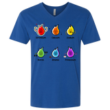 T-Shirts Royal / X-Small Flaming Elements Science Men's Premium V-Neck