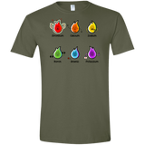 T-Shirts Military Green / S Flaming Elements Science Men's Semi-Fitted Softstyle