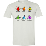 T-Shirts White / X-Small Flaming Elements Science Men's Semi-Fitted Softstyle