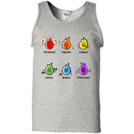 T-Shirts Ash / S Flaming Elements Science Men's Tank Top