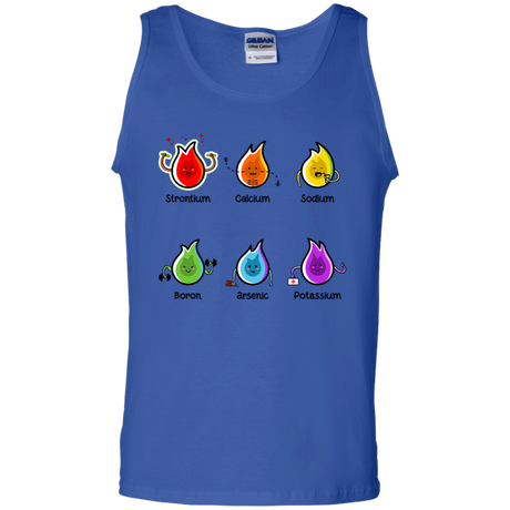 T-Shirts Royal / S Flaming Elements Science Men's Tank Top