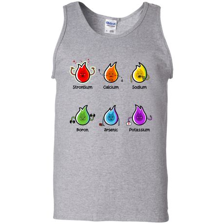 T-Shirts Sport Grey / S Flaming Elements Science Men's Tank Top