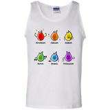 T-Shirts White / S Flaming Elements Science Men's Tank Top