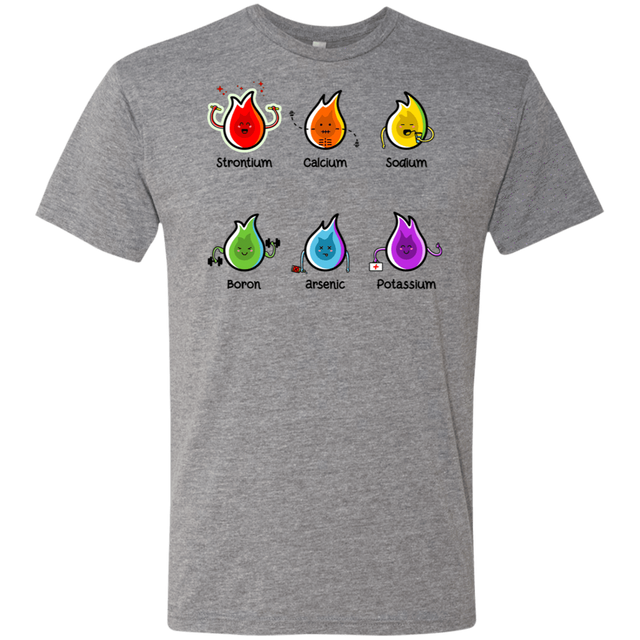 T-Shirts Premium Heather / S Flaming Elements Science Men's Triblend T-Shirt