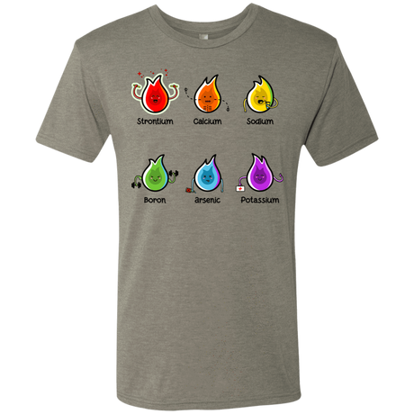 T-Shirts Venetian Grey / S Flaming Elements Science Men's Triblend T-Shirt