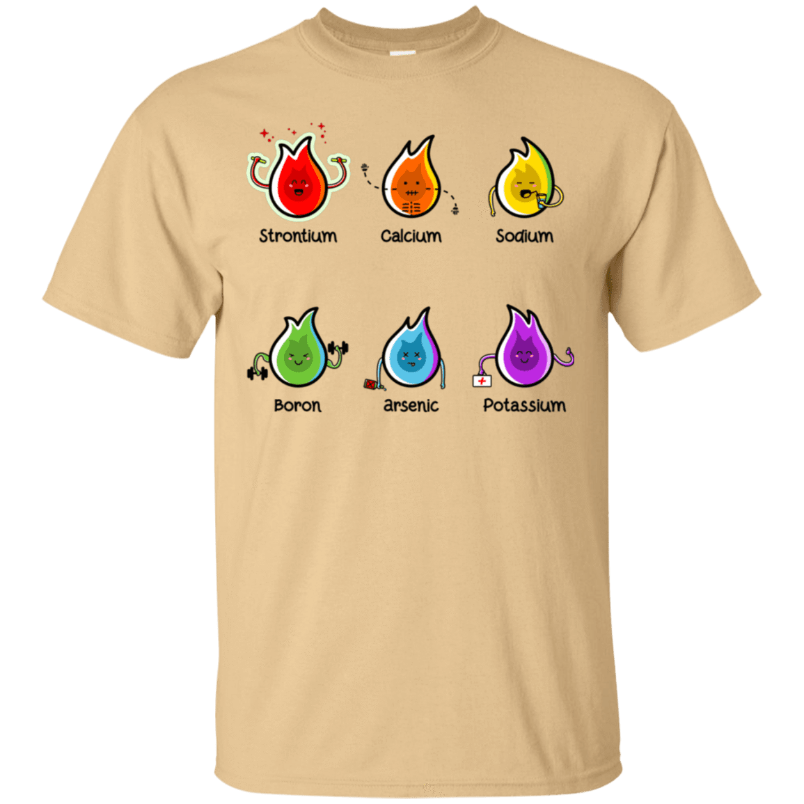 T-Shirts Vegas Gold / S Flaming Elements Science T-Shirt