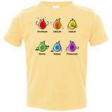 T-Shirts Butter / 2T Flaming Elements Science Toddler Premium T-Shirt