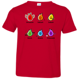 T-Shirts Red / 2T Flaming Elements Science Toddler Premium T-Shirt