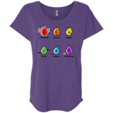 T-Shirts Purple Rush / X-Small Flaming Elements Science Triblend Dolman Sleeve