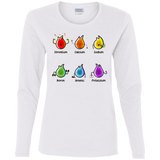 T-Shirts White / S Flaming Elements Science Women's Long Sleeve T-Shirt