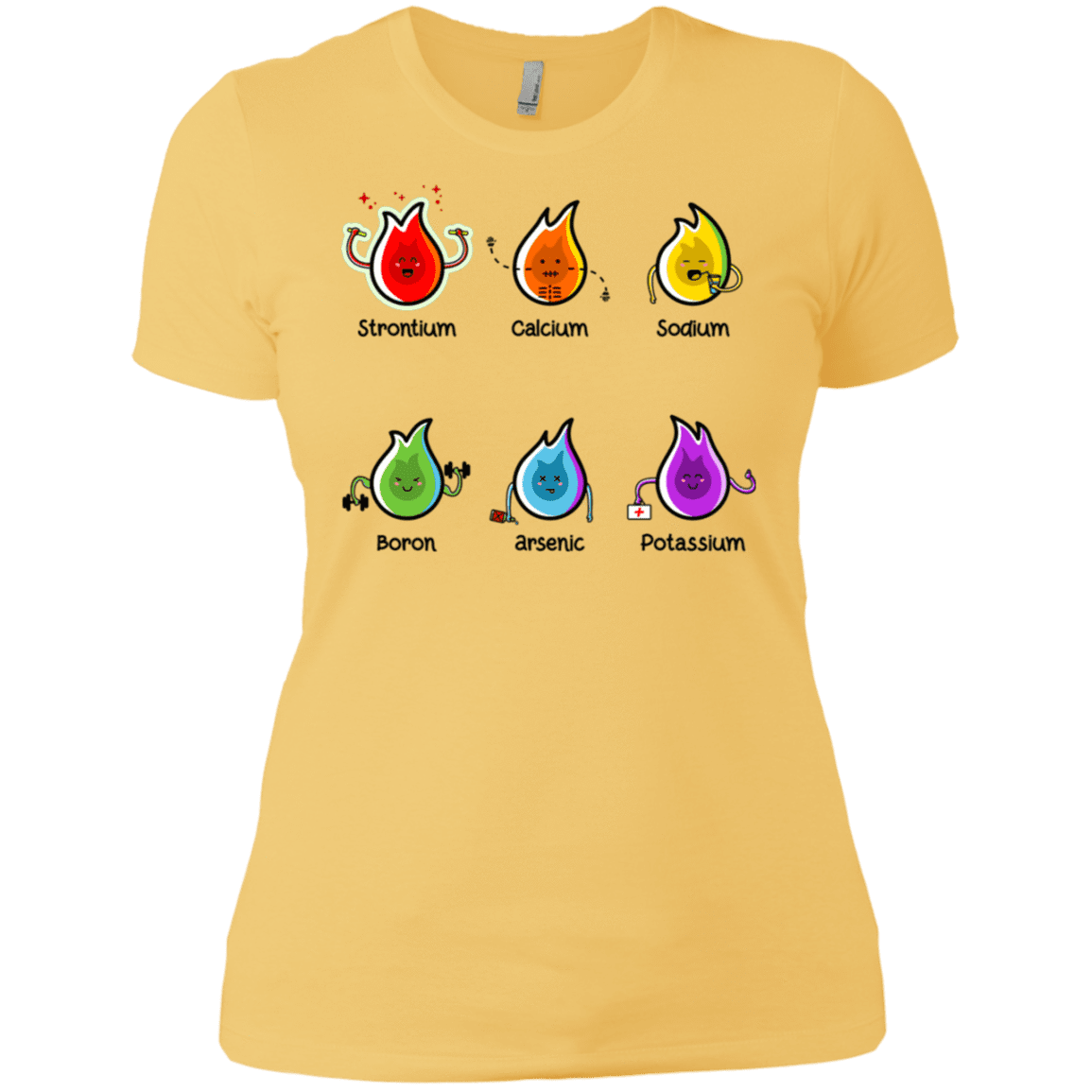 T-Shirts Banana Cream/ / X-Small Flaming Elements Science Women's Premium T-Shirt