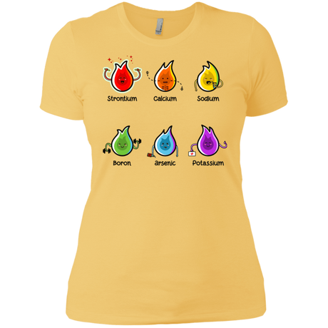 T-Shirts Banana Cream/ / X-Small Flaming Elements Science Women's Premium T-Shirt