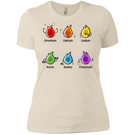 T-Shirts Ivory/ / X-Small Flaming Elements Science Women's Premium T-Shirt
