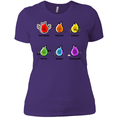 T-Shirts Purple Rush/ / X-Small Flaming Elements Science Women's Premium T-Shirt