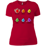 T-Shirts Red / X-Small Flaming Elements Science Women's Premium T-Shirt