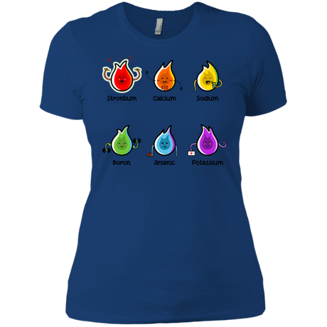 T-Shirts Royal / X-Small Flaming Elements Science Women's Premium T-Shirt