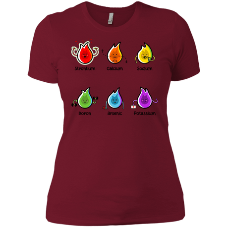 T-Shirts Scarlet / S Flaming Elements Science Women's Premium T-Shirt
