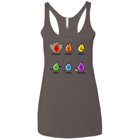 T-Shirts Macchiato / X-Small Flaming Elements Science Women's Triblend Racerback Tank