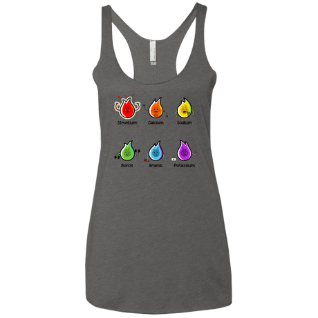 T-Shirts Premium Heather / X-Small Flaming Elements Science Women's Triblend Racerback Tank