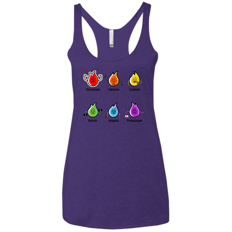 T-Shirts Purple Rush / X-Small Flaming Elements Science Women's Triblend Racerback Tank