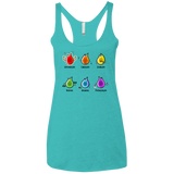 T-Shirts Tahiti Blue / X-Small Flaming Elements Science Women's Triblend Racerback Tank
