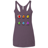 T-Shirts Vintage Purple / X-Small Flaming Elements Science Women's Triblend Racerback Tank