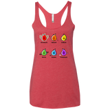 T-Shirts Vintage Red / X-Small Flaming Elements Science Women's Triblend Racerback Tank