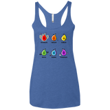 T-Shirts Vintage Royal / X-Small Flaming Elements Science Women's Triblend Racerback Tank