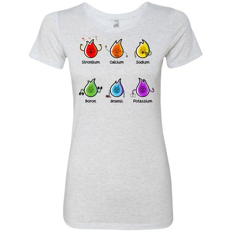 T-Shirts Heather White / S Flaming Elements Science Women's Triblend T-Shirt